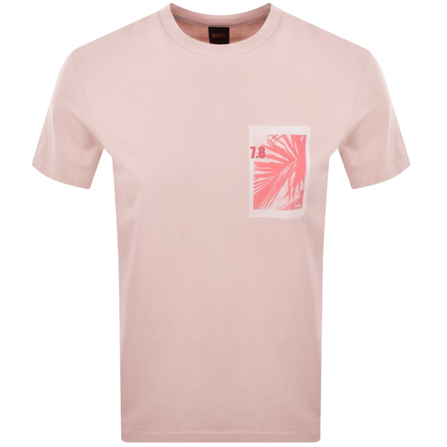 Image number 1 for BOSS Te Board T Shirt Light Pink