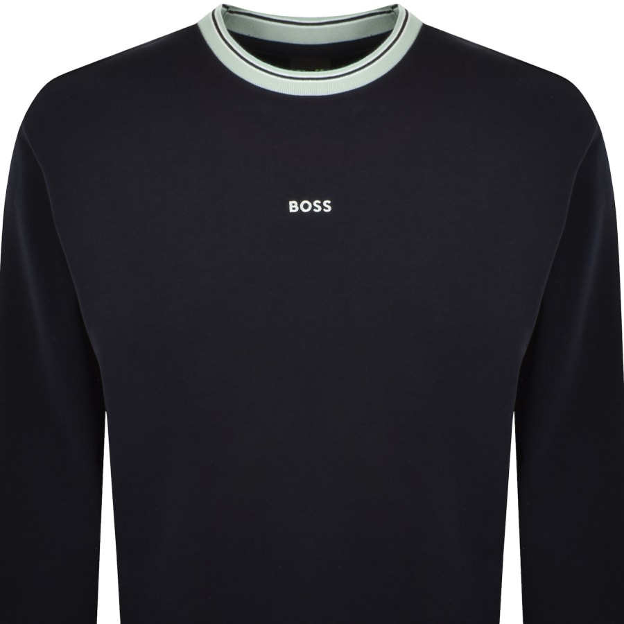 Image number 2 for BOSS We Blocks Sweatshirt Navy