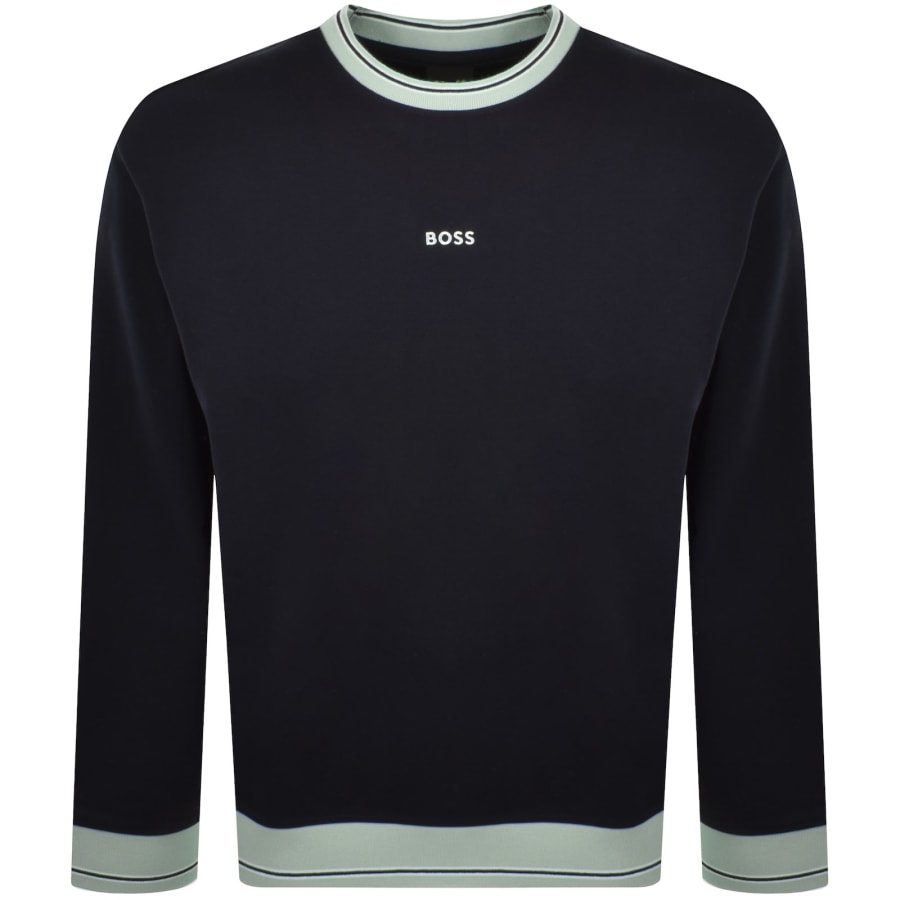 Image number 1 for BOSS We Blocks Sweatshirt Navy