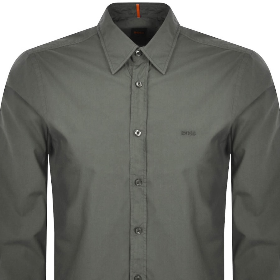 Image number 2 for BOSS Relegant 6 Regular Fit Shirt Green