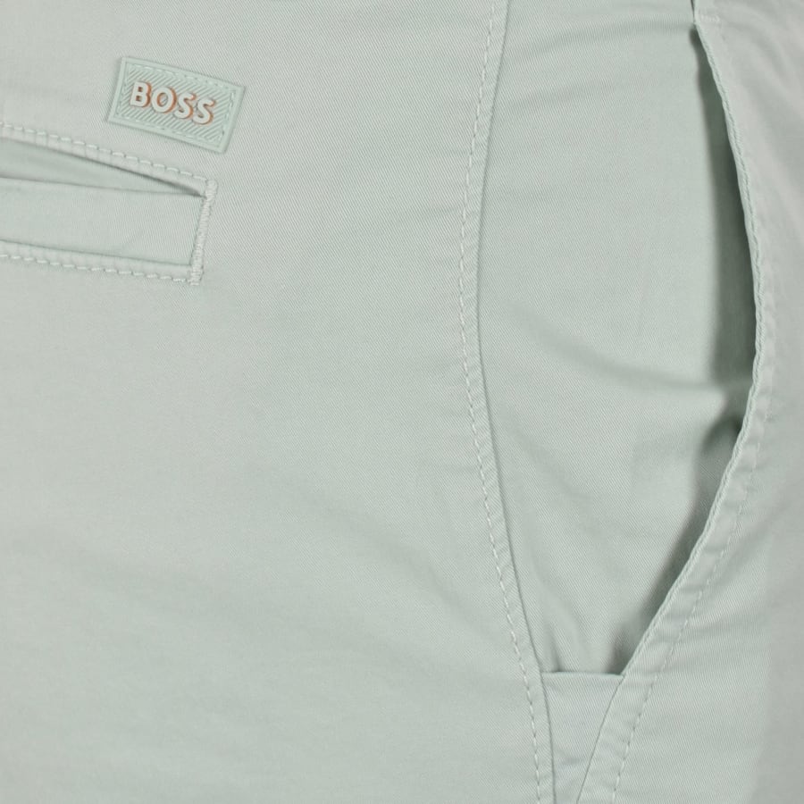 Image number 3 for BOSS Chino Slim Shorts Aqua Green