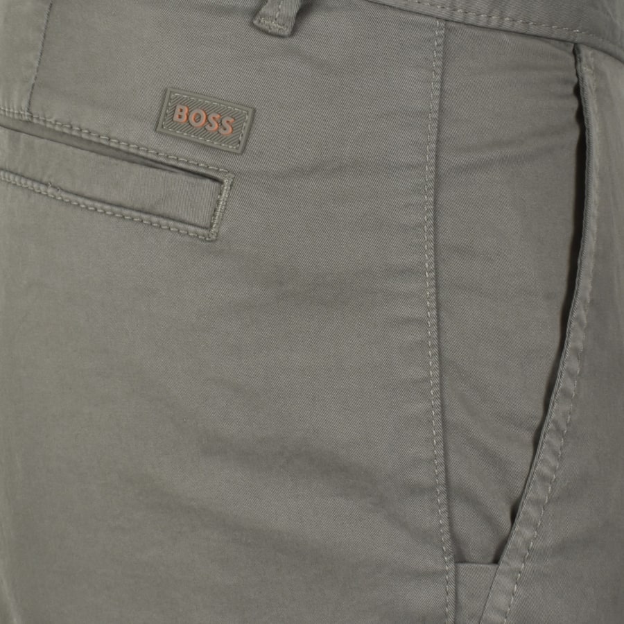Image number 3 for BOSS Chino Slim Shorts Open Grey