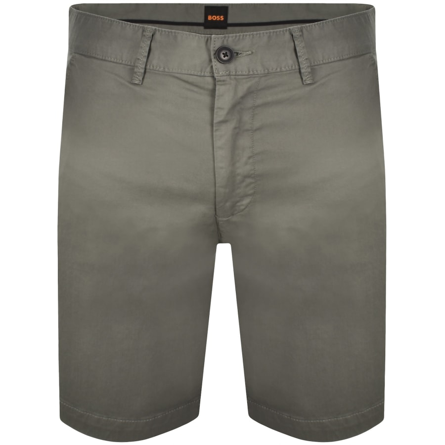 Image number 1 for BOSS Chino Slim Shorts Open Grey