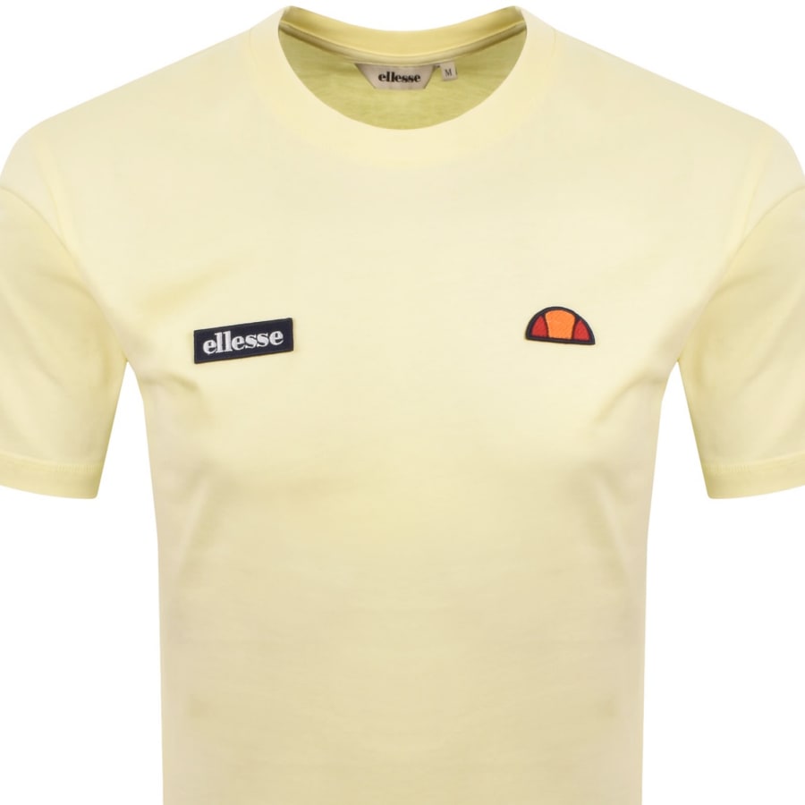 Image number 2 for Ellesse Floran T Shirt Light Yellow