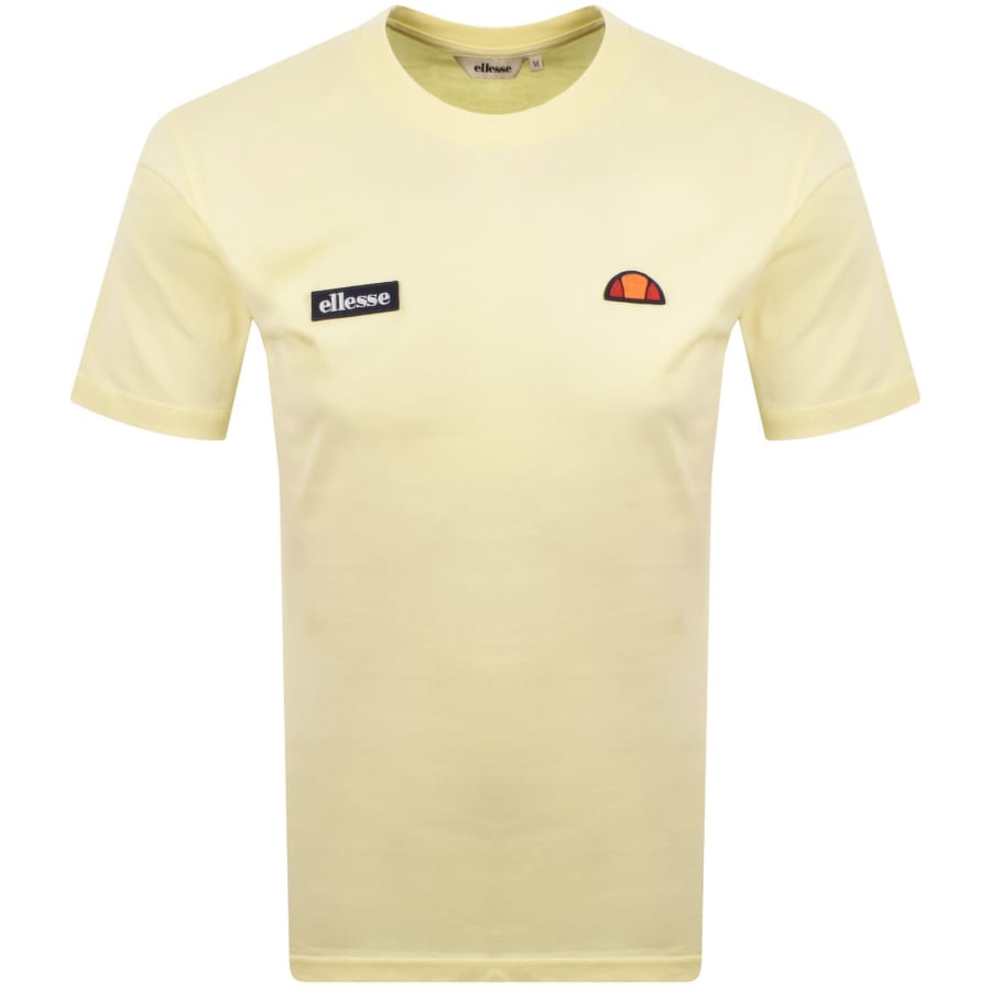 Image number 1 for Ellesse Floran T Shirt Light Yellow