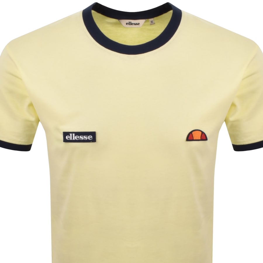 Image number 2 for Ellesse Ringetto T Shirt Light Yellow