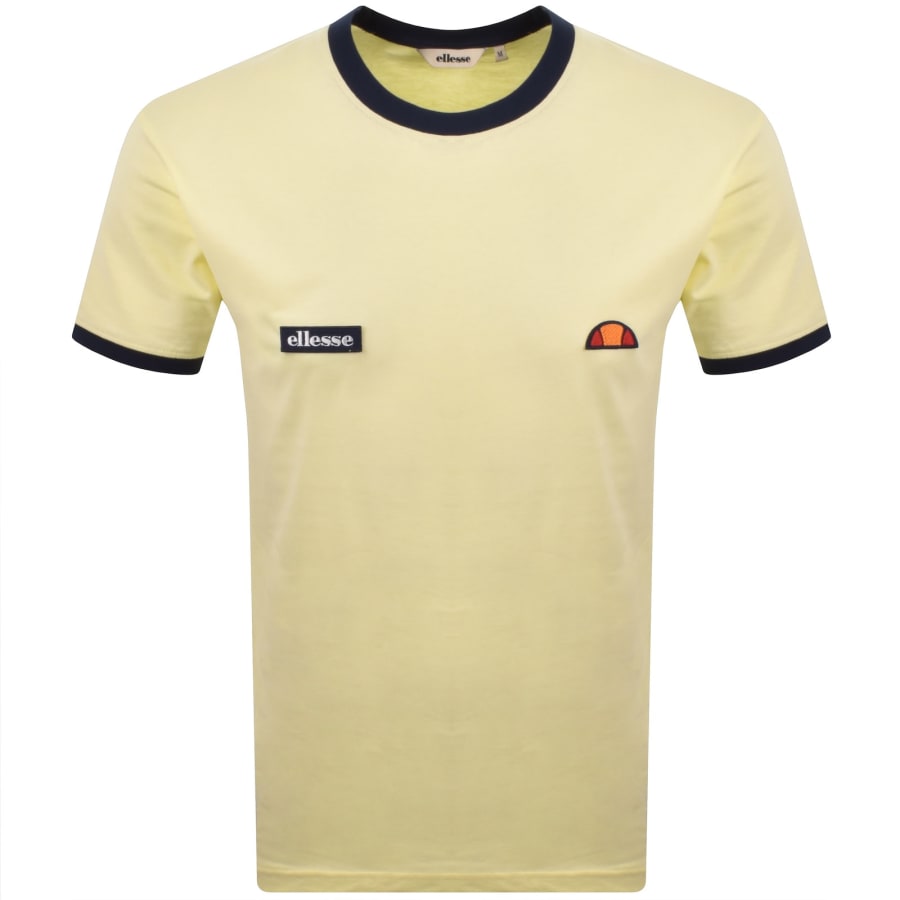 Image number 1 for Ellesse Ringetto T Shirt Light Yellow