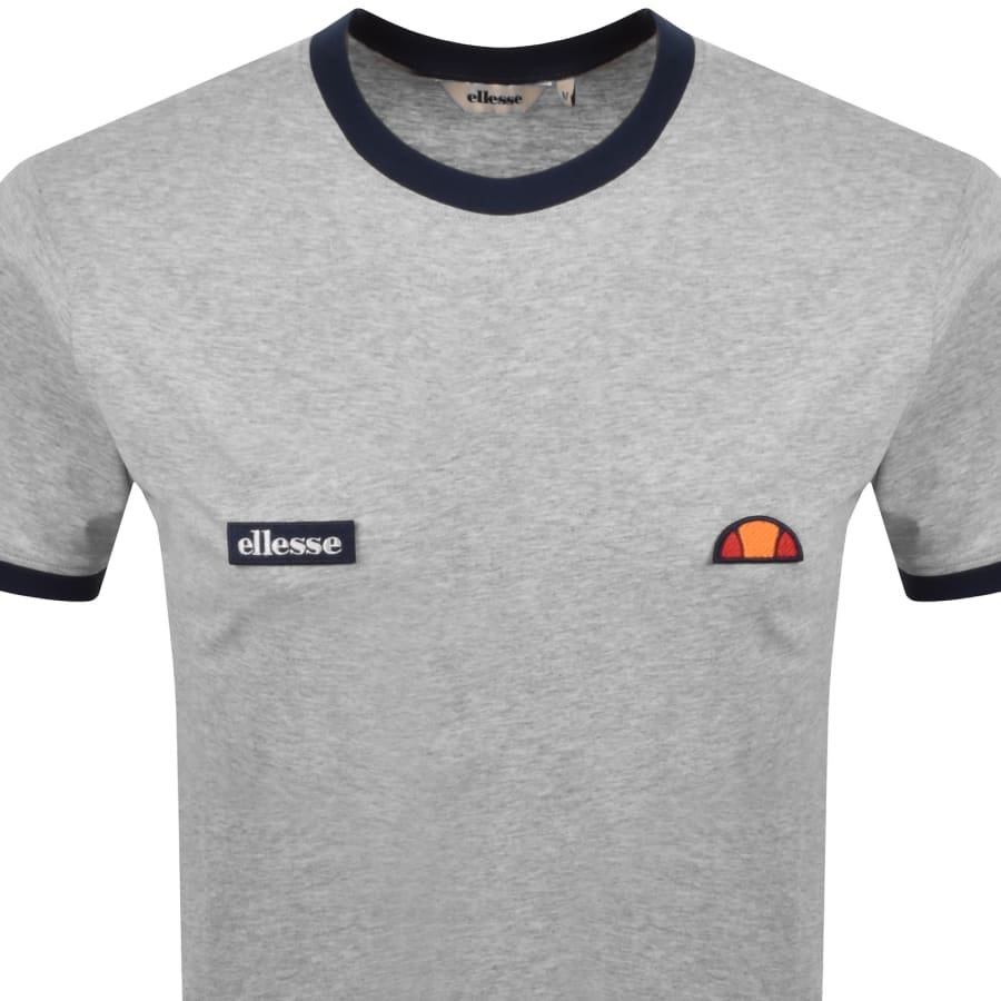 Image number 2 for Ellesse Ringetto T Shirt Light Grey Marl