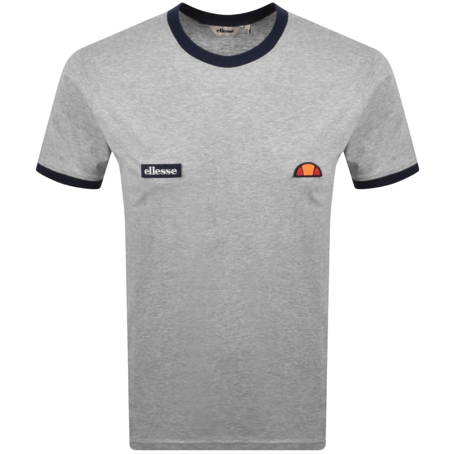 Image number 1 for Ellesse Ringetto T Shirt Light Grey Marl