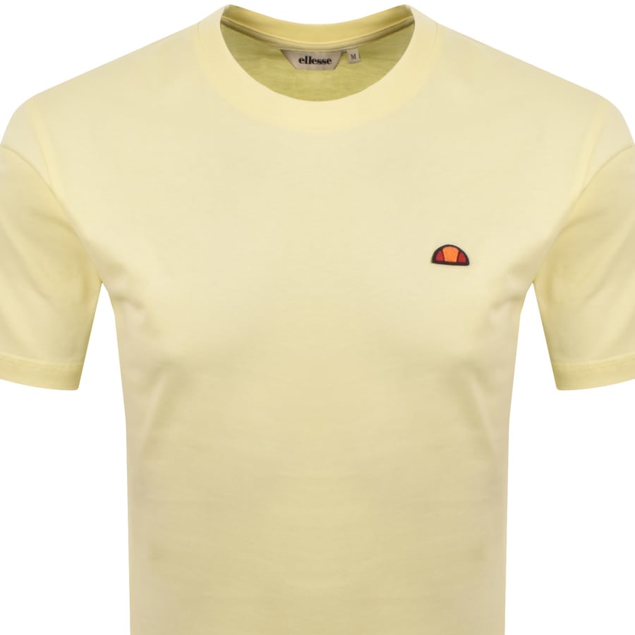 Image number 2 for Ellesse Cassica T Shirt Light Yellow
