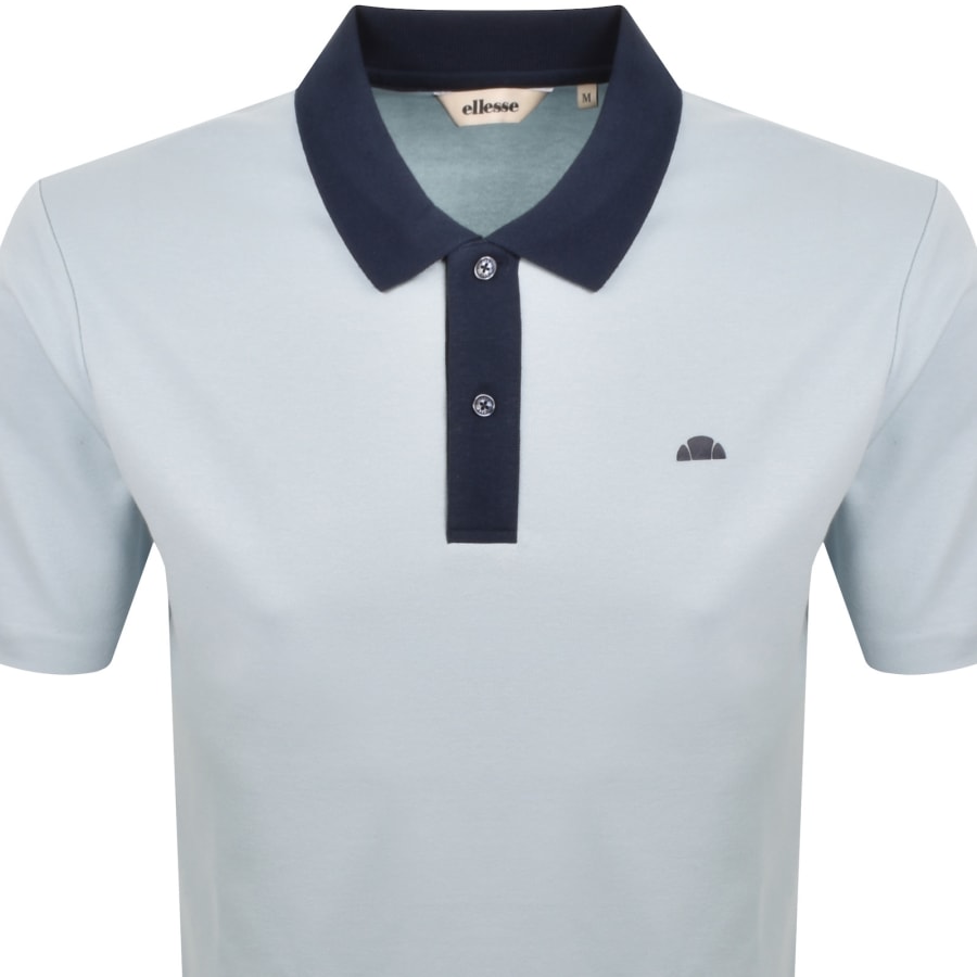 Image number 2 for Ellesse Vergo Polo T Shirt Light Blue