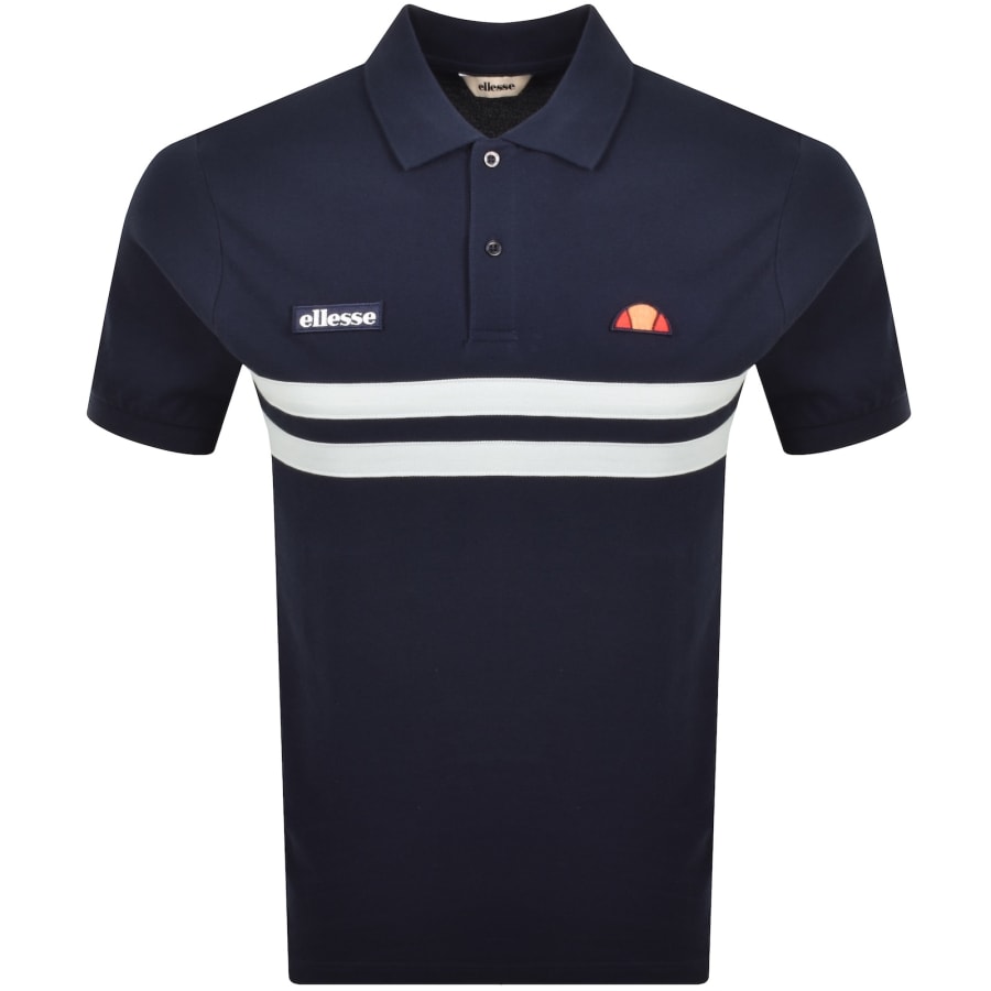 Image number 1 for Ellesse Muccia Polo T Shirt Navy