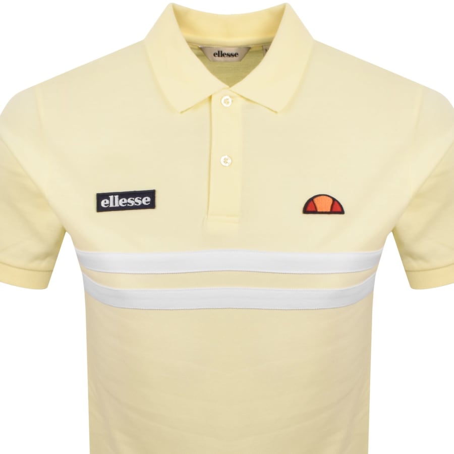 Image number 2 for Ellesse Muccia Polo T Shirt Light Yellow