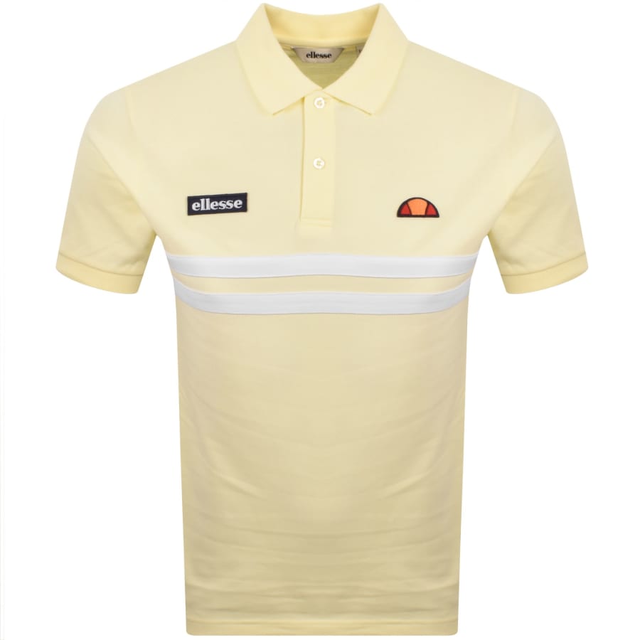 Image number 1 for Ellesse Muccia Polo T Shirt Light Yellow