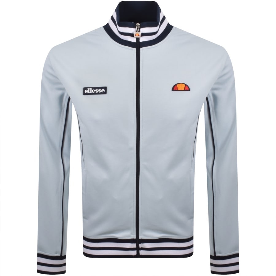 Image number 1 for Ellesse Milan Track Top Light Blue