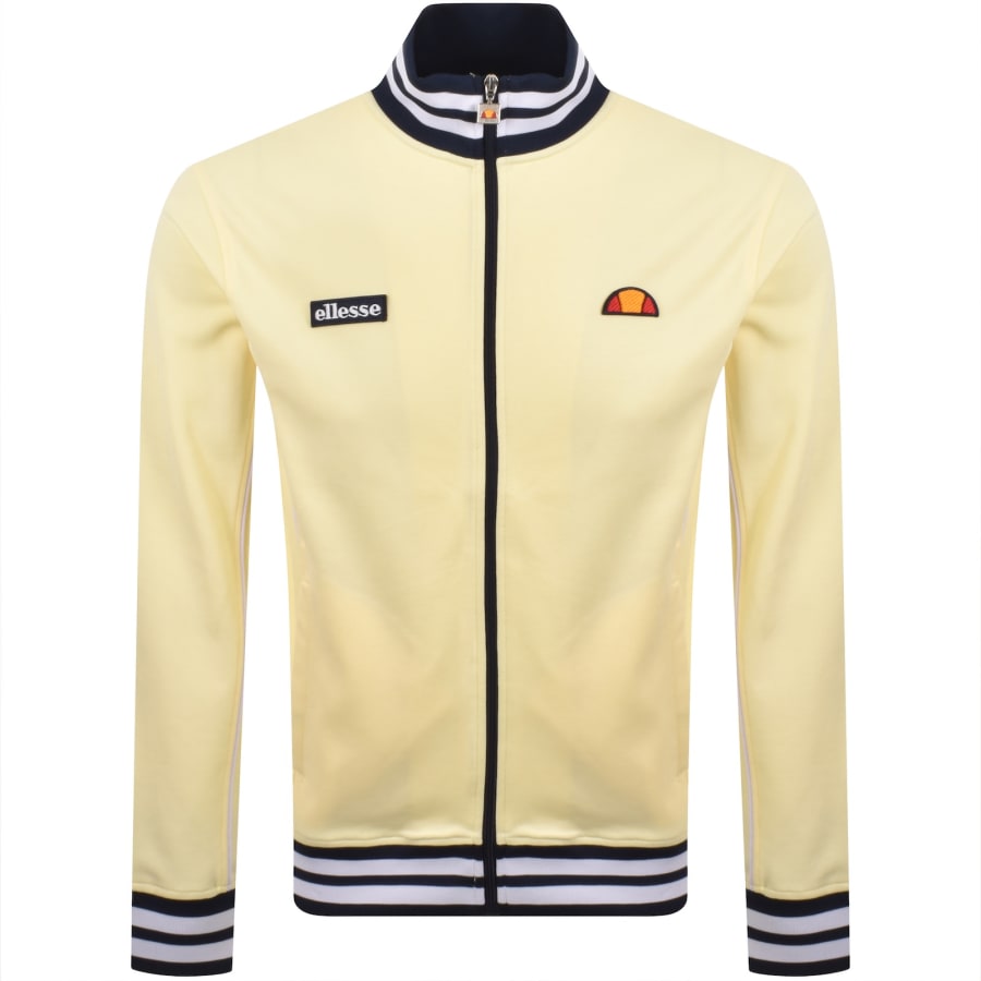 Image number 1 for Ellesse Milan Track Top Light Yellow
