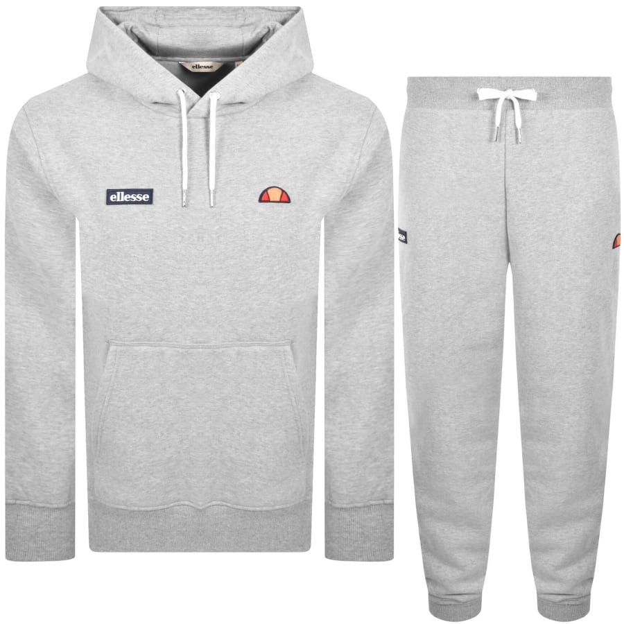 Image number 1 for Ellesse Traccota Oh Hooded Tracksuit Grey