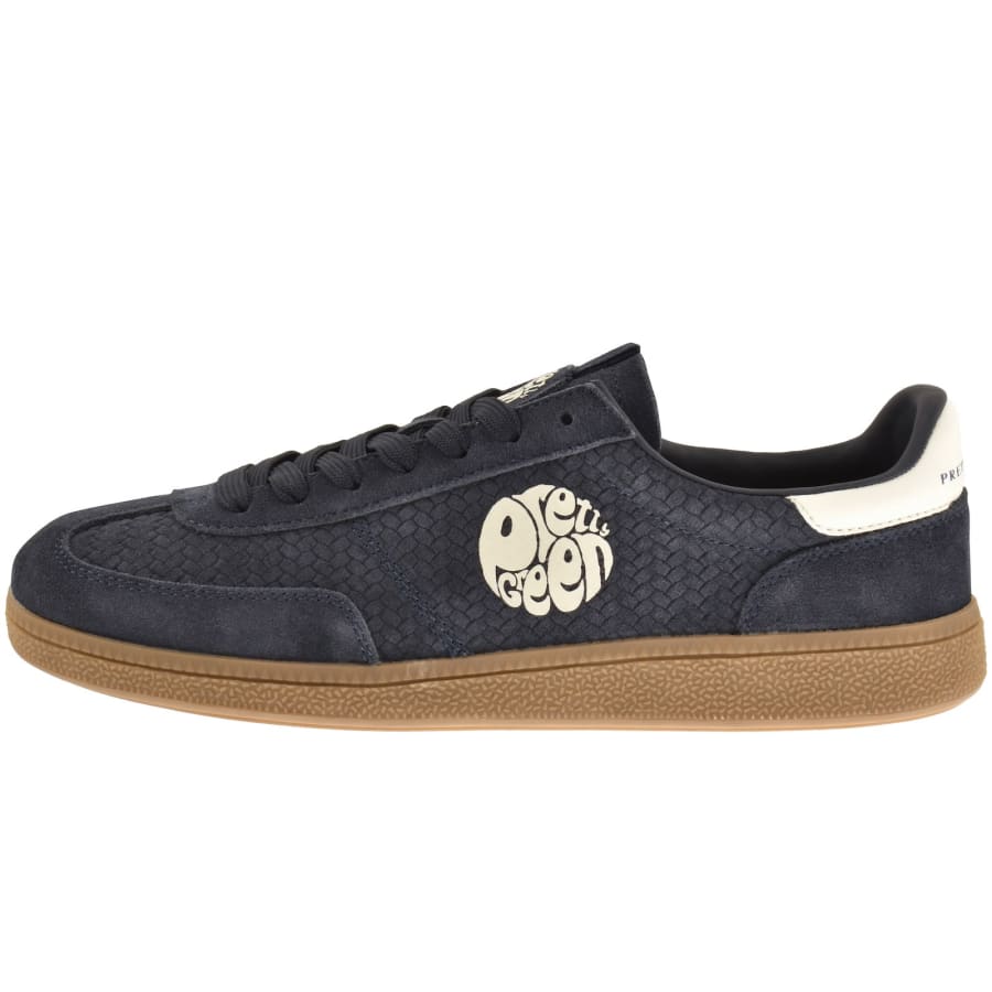 Image number 1 for Pretty Green Ramblas Trainers Navy