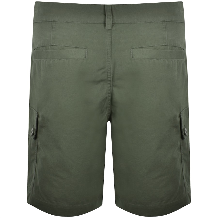 Image number 2 for Pretty Green Bostall Cargo Shorts Dark Green