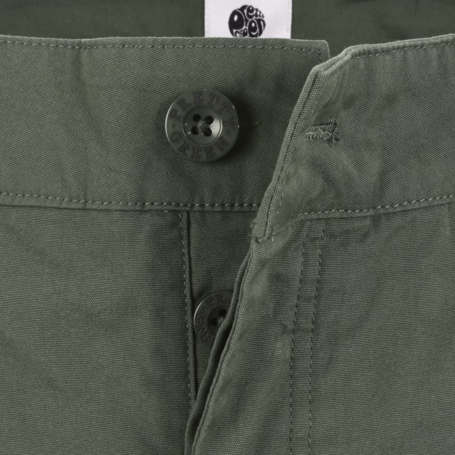 Image number 5 for Pretty Green Bostall Cargo Shorts Dark Green