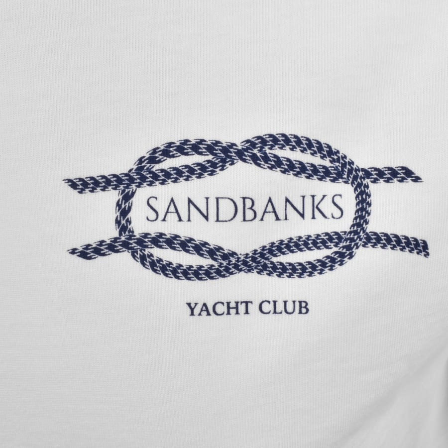 Image number 3 for Sandbanks Yacht Club T Shirt White