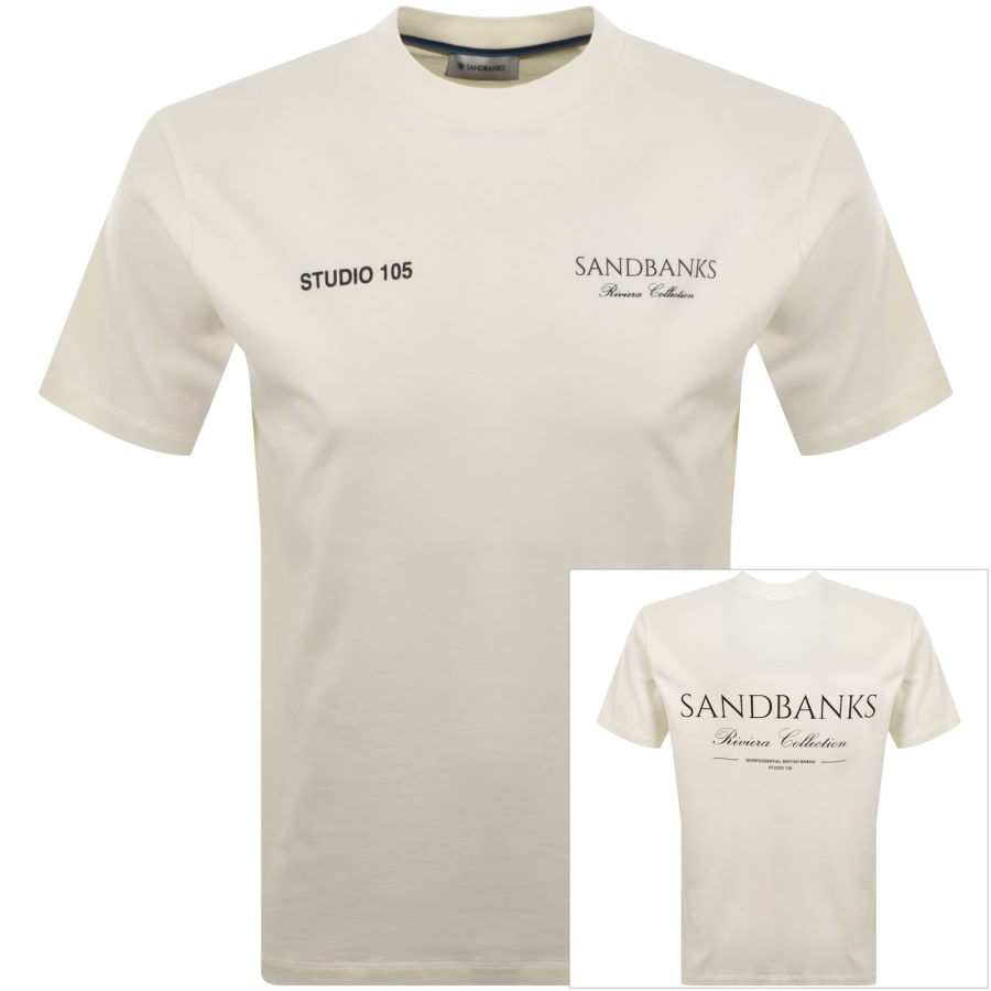 Image number 1 for Sandbanks Riveria Collection T Shirt Cream