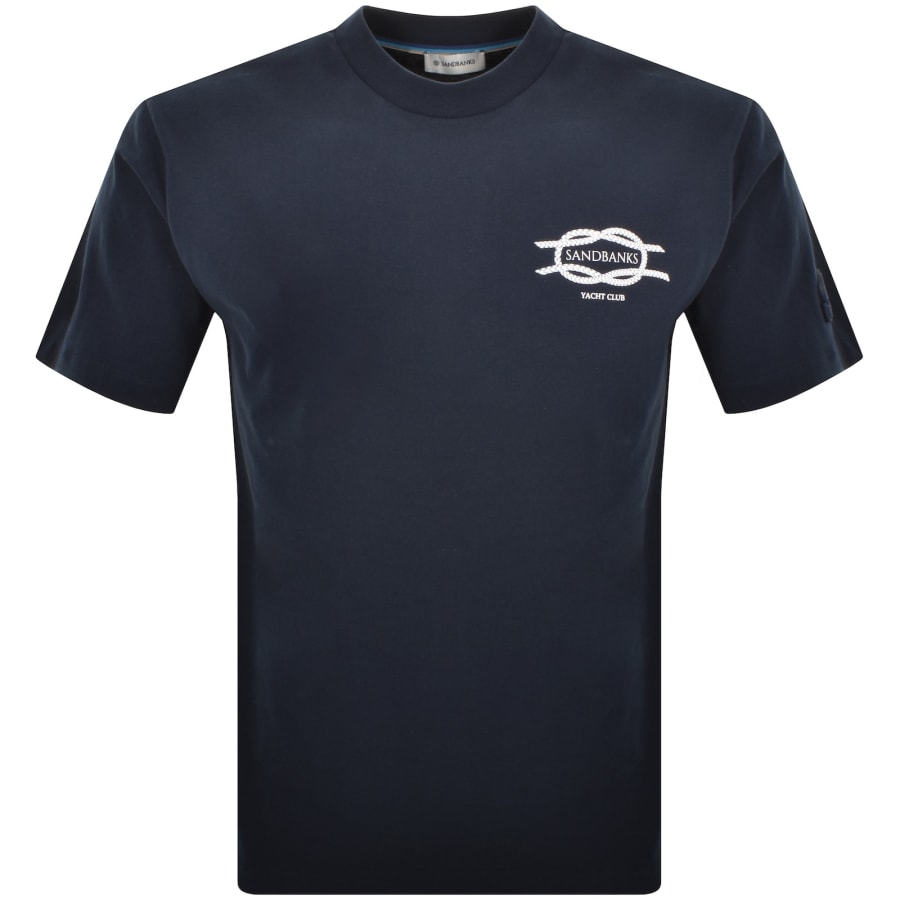Image number 2 for Sandbanks Yacht Club T Shirt Navy