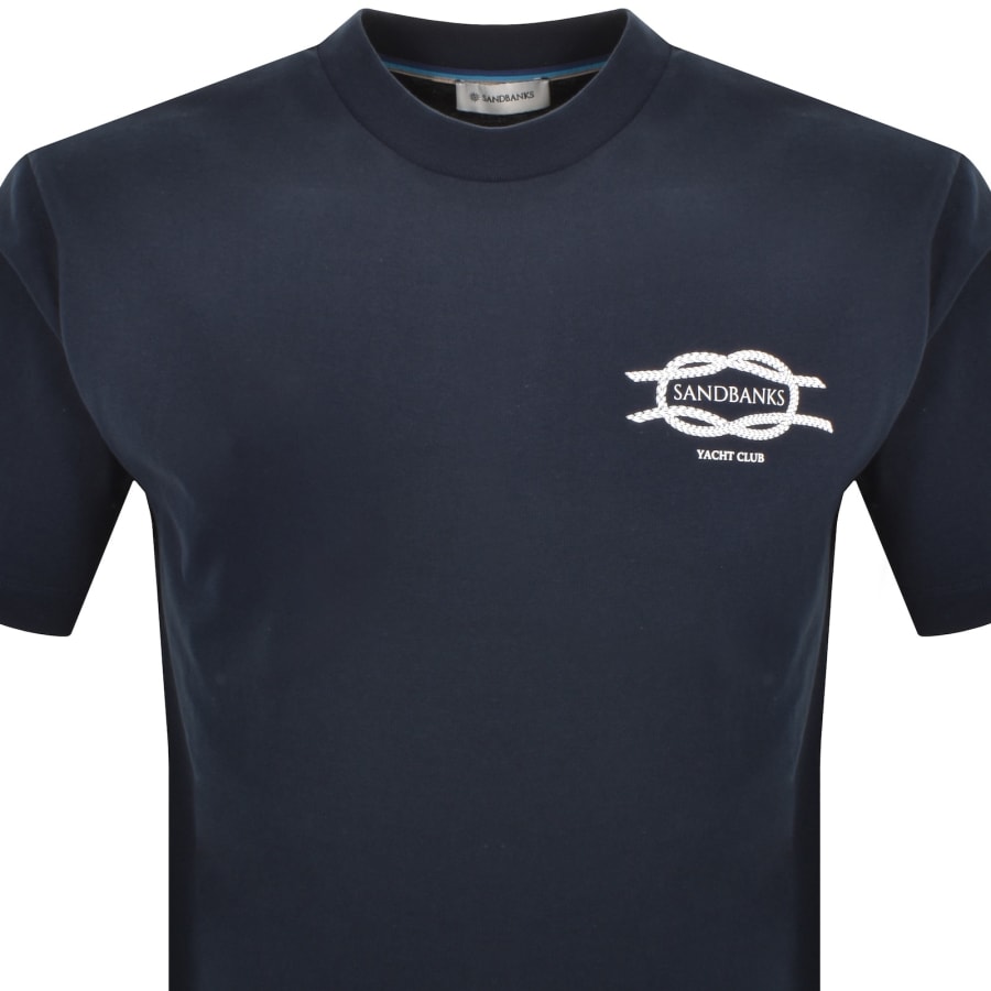 Image number 3 for Sandbanks Yacht Club T Shirt Navy