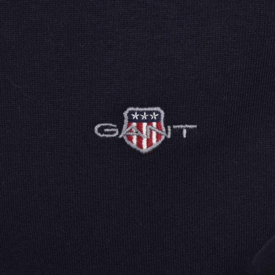 Image number 3 for Gant Cut and Sewn Rugger Polo T Shirt Navy