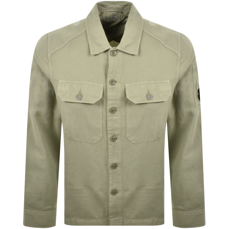 Image number 2 for CP Company Long Sleeve Shirt Green