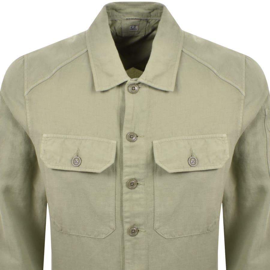 Image number 3 for CP Company Long Sleeve Shirt Green