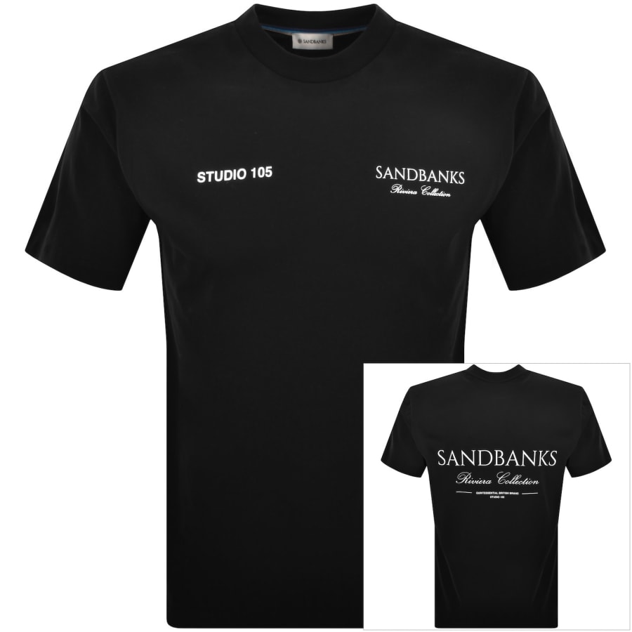 Image number 1 for Sandbanks Riveria Collection T Shirt Black