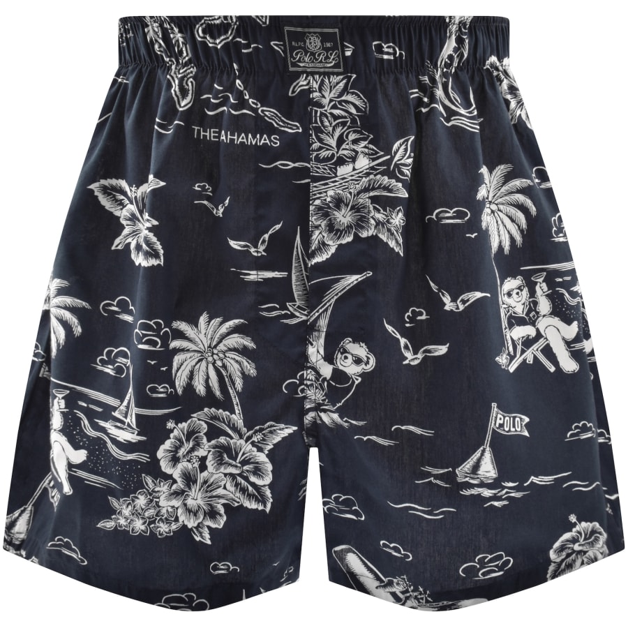 Image number 4 for Ralph Lauren Underwear 3 Pack Boxer Shorts Navy
