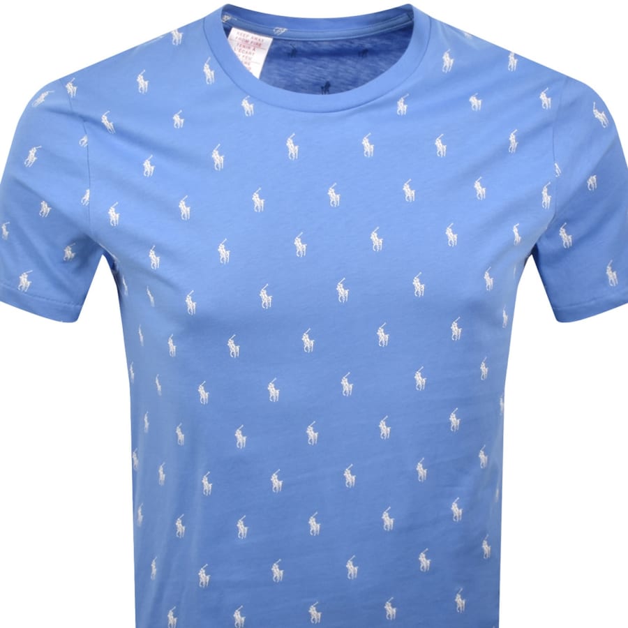 Image number 2 for Ralph Lauren Lounge Crew Neck T Shirt Blue