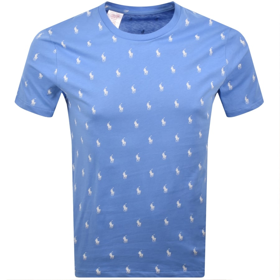 Image number 1 for Ralph Lauren Lounge Crew Neck T Shirt Blue