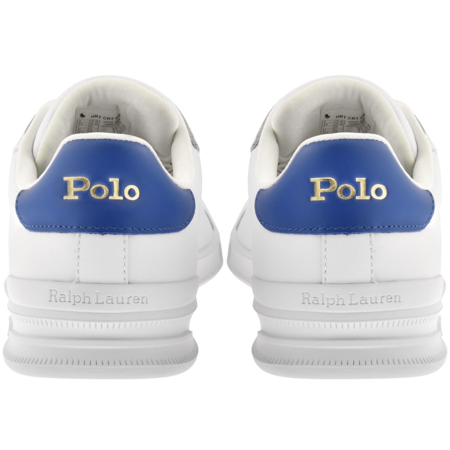 Image number 2 for Ralph Lauren Heritage Court Trainers White