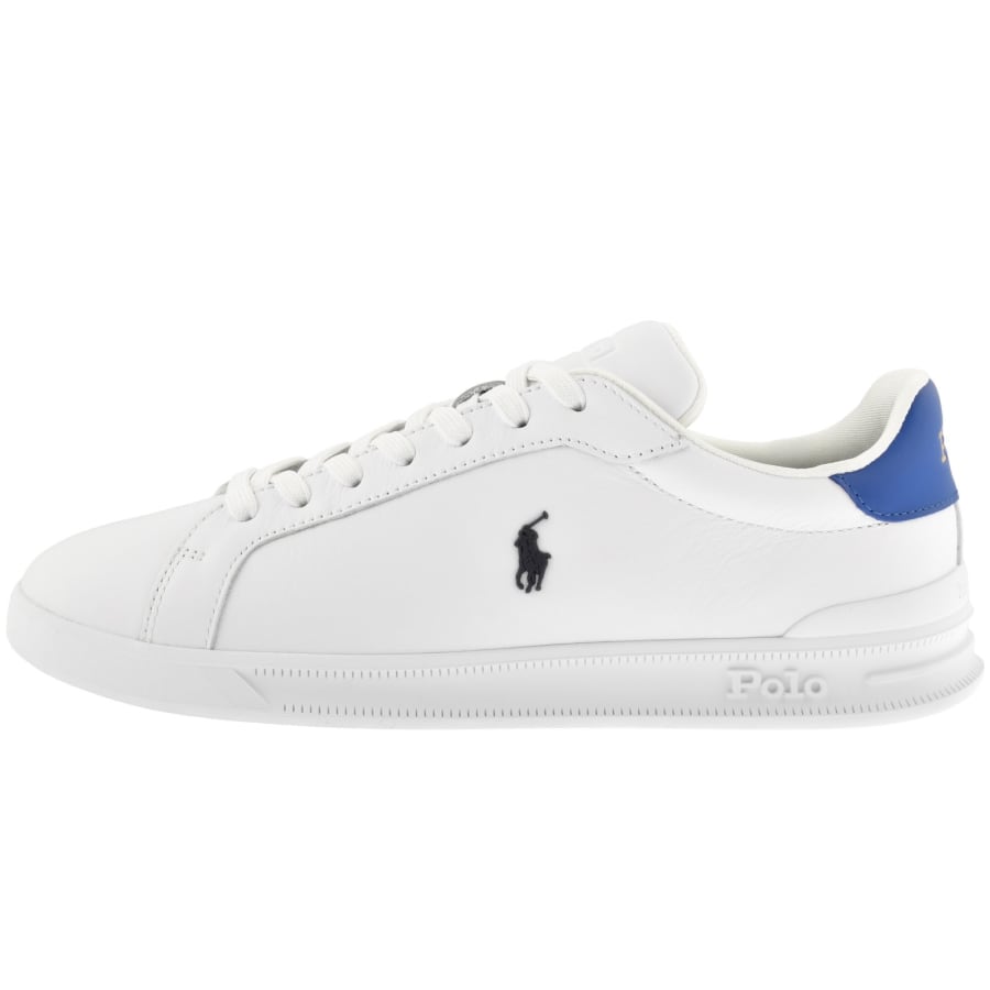 Image number 1 for Ralph Lauren Heritage Court Trainers White