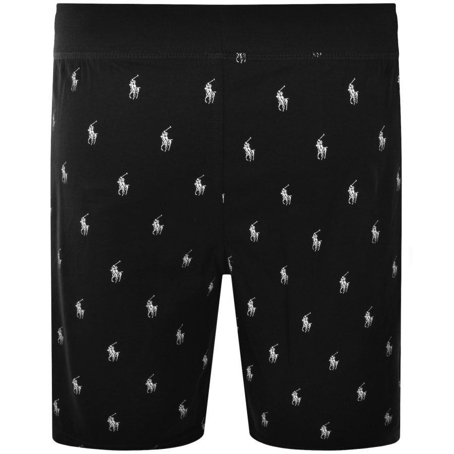Image number 2 for Ralph Lauren Patterned Lounge Shorts Black