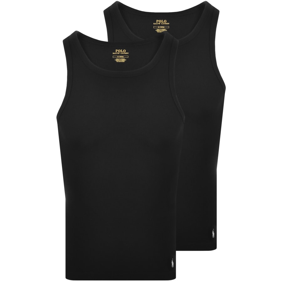 Image number 1 for Ralph Lauren 2 Pack Vests Black