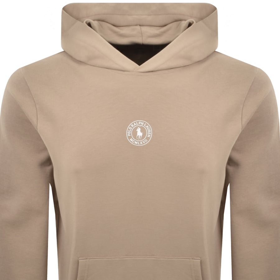 Image number 2 for Ralph Lauren Logo Hoodie Khaki