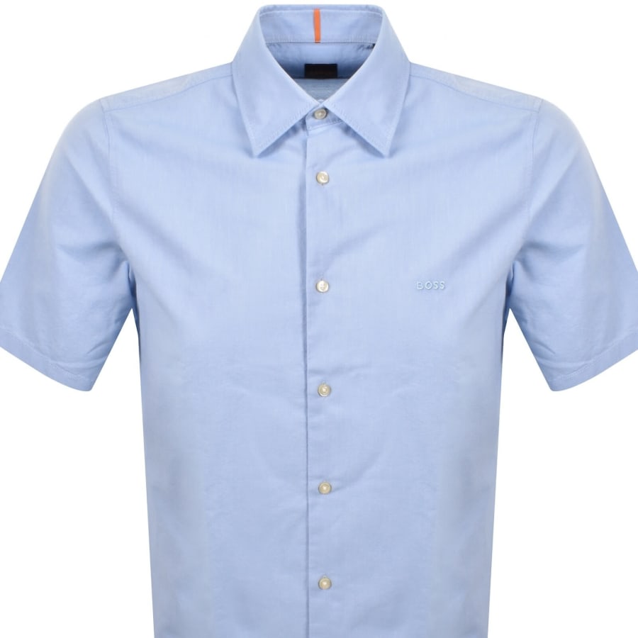 Image number 2 for BOSS Rash 2 Short Sleeved Shirt Blue