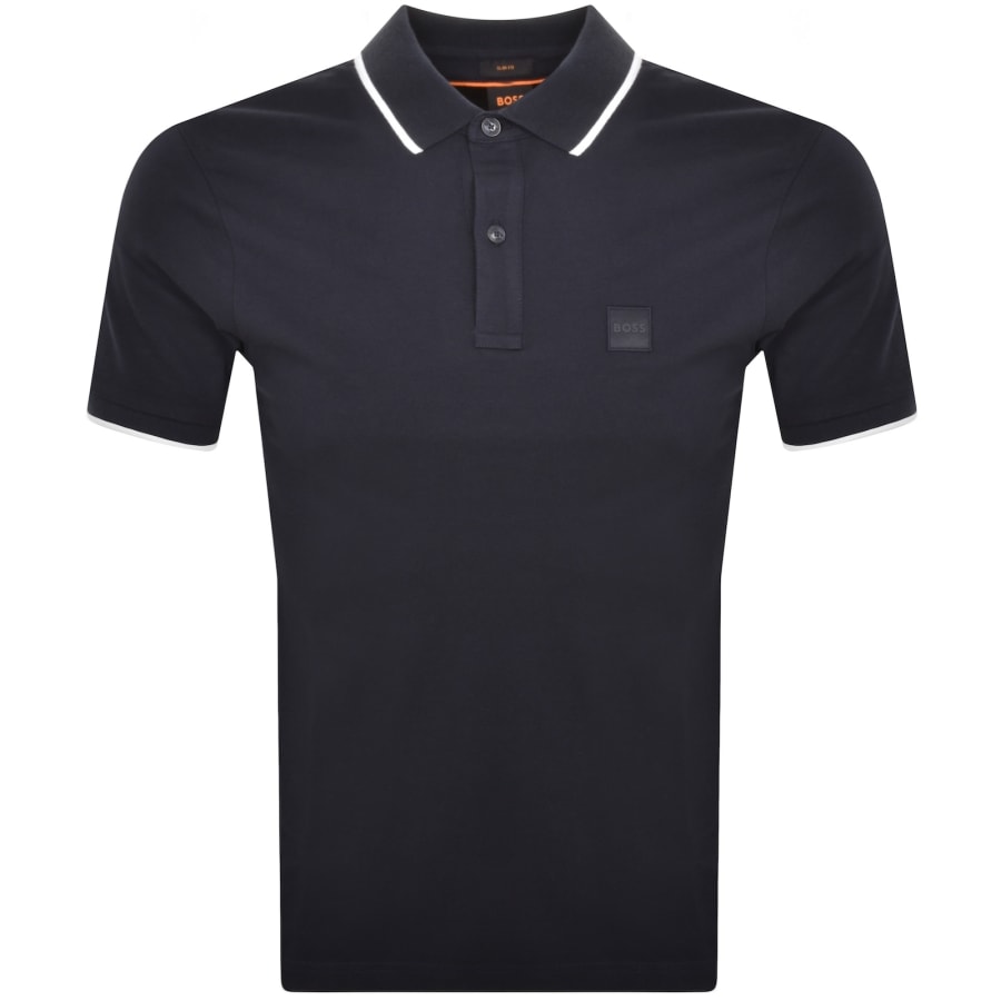 Image number 1 for BOSS Passertip Polo T Shirt Navy