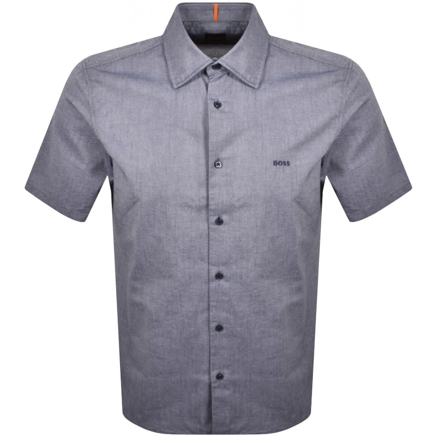 Image number 1 for BOSS Rash 2 Short Sleeved Shirt Navy