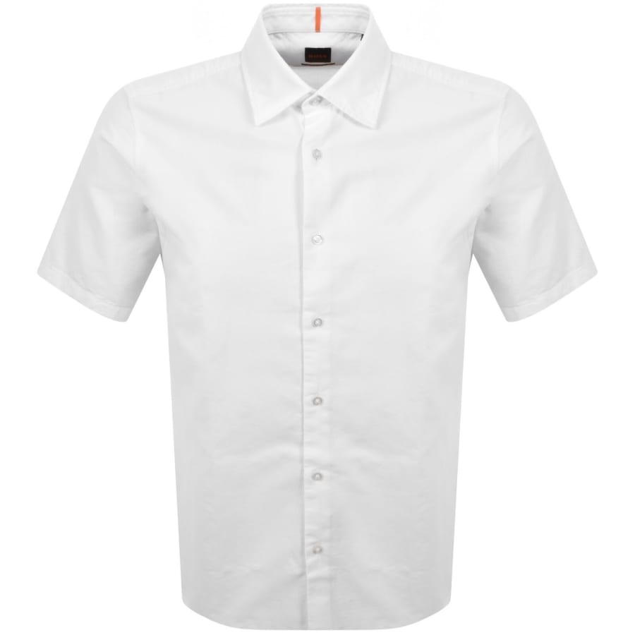 Image number 1 for BOSS Rash 2 Short Sleeved Shirt White