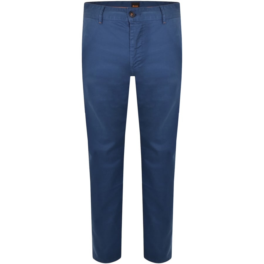 Image number 2 for BOSS Chino Slim Trousers Blue