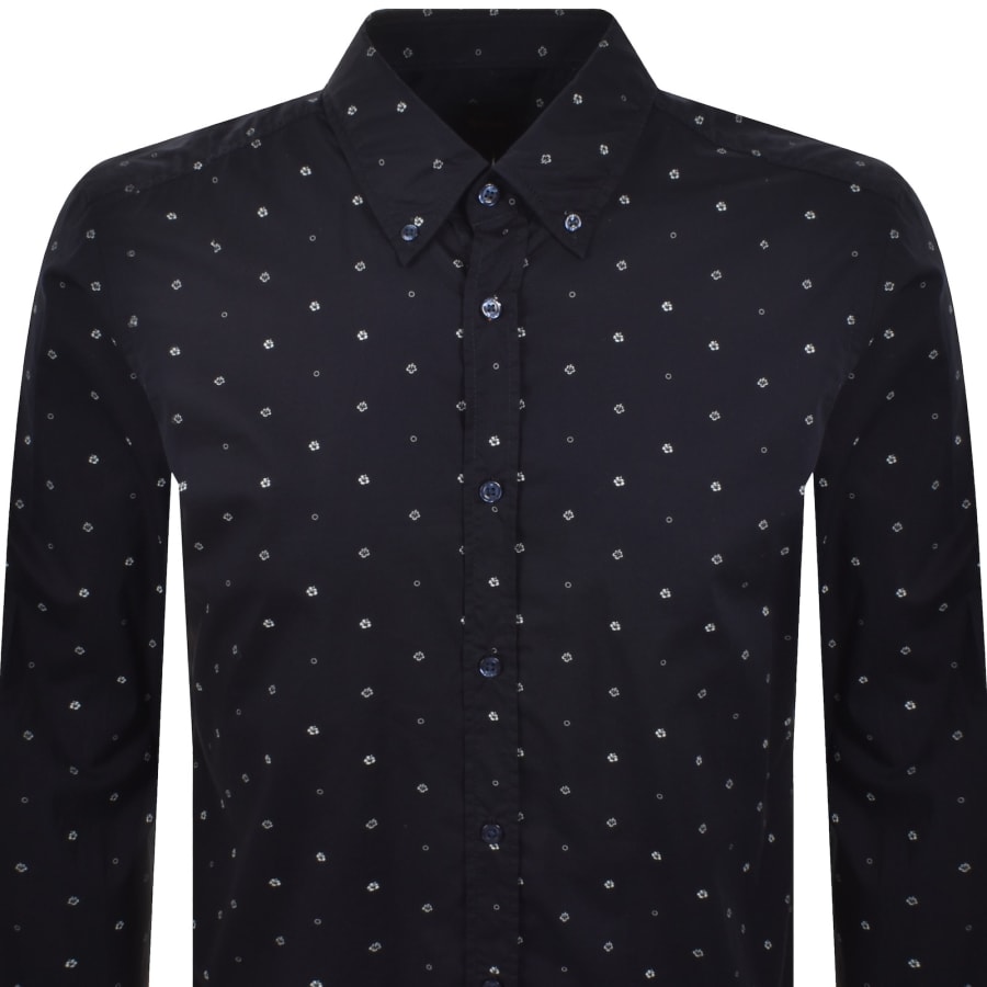 Image number 2 for BOSS Rickert Long Sleeved Shirt Navy