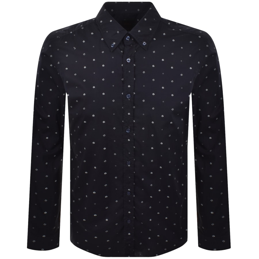 Image number 1 for BOSS Rickert Long Sleeved Shirt Navy