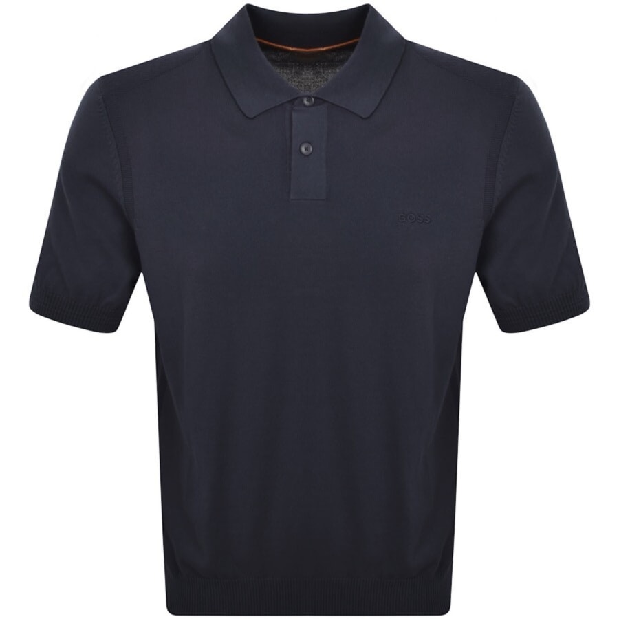 Image number 1 for BOSS Asac P Knit Polo T Shirt Navy