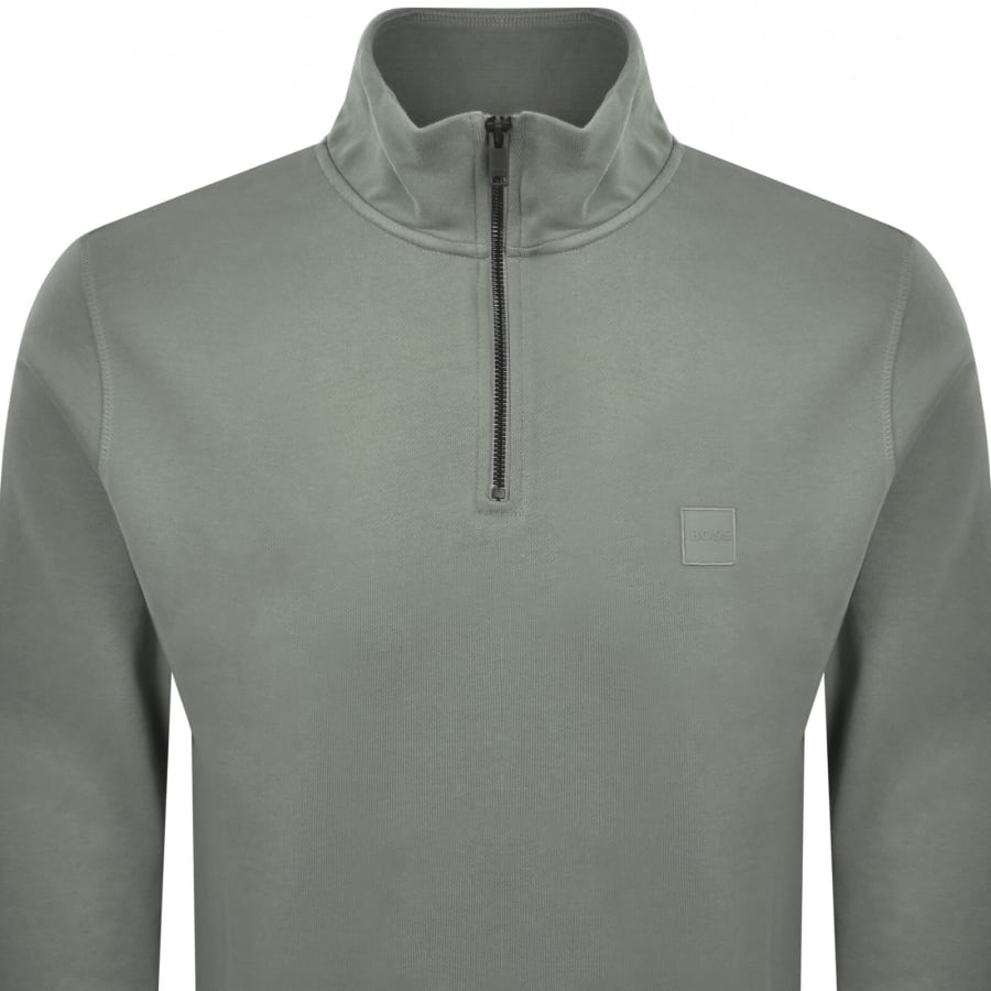 Image number 2 for BOSS Zetrust Half Zip Sweatshirt Grey