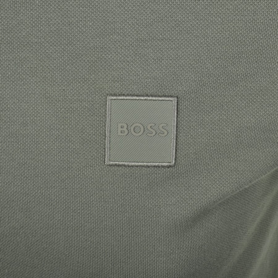 Image number 3 for BOSS Zetrust Half Zip Sweatshirt Grey